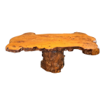 Table basse signe en loupe d'orme