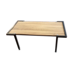 Table basse steiner acier et noyer Table basse steiner acier et noyer