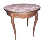 Table basse style louis xv dessus marbre
