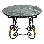 Table basse de style n�oclassique fran�ais avec influence hollywood regency, ann�es 1970