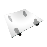 Table basse  tavolo con ruote  - gae aulenti - fontanaarte - 100x100cm