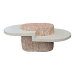 Table basse travertin 1970
