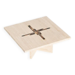 Table basse en travertin de paul kingma, pays - bas, 1980 Table basse en travertin de paul kingma, pays - bas, 1980