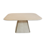 Table basse en travertin travail italien des annes 1970