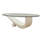 Table basse en verre, design italien, années 70, production : italie Table basse en verre, design italien, années 70, production : italie