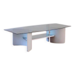 Table basse verre fum 70's