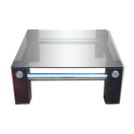 Table basse en verre fumé par martin visser pour spectrum vers les années 1970 Table basse en verre fumé par martin visser pour spectrum vers les années 1970