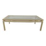 Table basse verre et mtal pierre vandel