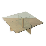 Table basse en verre postmoderne