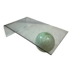 Table basse en verre reflex