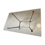 Table basse vintage (années 50) plateau en verre - pieds en bronze Table basse vintage (années 50) plateau en verre - pieds en bronze
