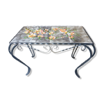 Table basse vintage en fer forgé Table basse vintage en fer forgé