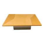 Table basse vintage en frêne par paul michel, années 1970 Table basse vintage en frêne par paul michel, années 1970