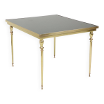 Table basse vintage en laiton et cuivre