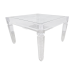 Table basse vintage en lucite, ann�es 1990