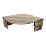 Table basse vintage en marbre des ann�es 70