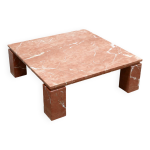 Table basse vintage en marbre terracotta Table basse vintage en marbre terracotta