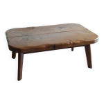 Table basse vintage en orme massif 5p / 60 Table basse vintage en orme massif 5p / 60