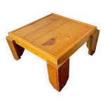 Table basse vintage pin massif