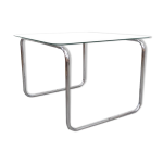 Table basse vintage en tube d'acier de kovona