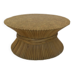 Table basse wheat sheaf par mcguire america, ann�es 60 / 70