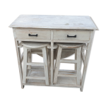 Table  battant et tabourets