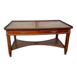 Table de bibliothèque à système de crémaillère en acajou de style empire d époque xxème siècle Table de bibliothèque à système de crémaillère en acajou de style empire d époque xxème siècle