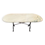 Table bistrot en marbre