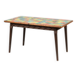 Table bois céramique année 60 Table bois céramique année 60