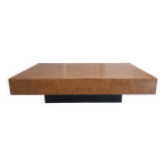 Table bois de loupe jean claude mahey roche bobois