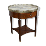 Table bouillotte en acajou, style louis xvi, fin xixme