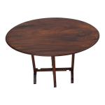 Table bourguignonne pliante de dgustation en noyer