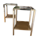 Tables bout de canapé design italien 70 / 80's Tables bout de canapé design italien 70 / 80's