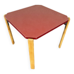 Table bruno rey en formica rouge pour dietiker, 1970s