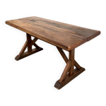 Table brutaliste en chêne du xixème Table brutaliste en chêne du xixème
