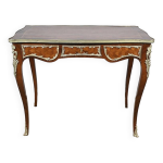 Table bureau en palissandre et marqueteries, style louis xv début xxe Table bureau en palissandre et marqueteries, style louis xv début xxe