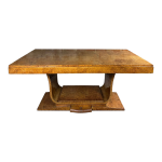 Table ou bureau à rallonges sur pied lyre époque art déco Table ou bureau à rallonges sur pied lyre époque art déco