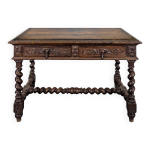 Table bureau de style louis xiii en chêne Table bureau de style louis xiii en chêne