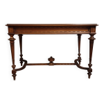 Table bureau style louis xvi a cuvette, en acajou