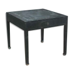 Table carre ancienne bois laqu