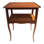 Table de chevet en bois massif de style louis xv