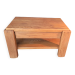 Table de chevet en orme massif 1960 / 1970 Table de chevet en orme massif 1960 / 1970