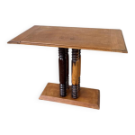 Table console art d�co dudouyt courtray ch�ne