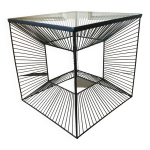 Table console cubique fil d acier Table console cubique fil d acier