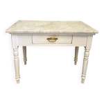Table de cuisine en bois et marbre de carrare