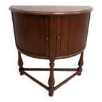 Table demi - lune en chêne vintage avec volet roulant Table demi - lune en chêne vintage avec volet roulant