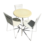 Table d'extrieur et chaises design annes 60