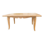 Table familiale en bois massif vintage