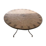 Table fer forgé / céramique Table fer forgé / céramique