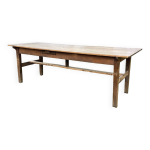Table de ferme 19�me en merisier, ch�ne et ch�taignier